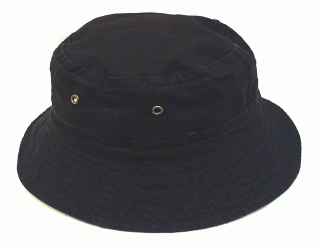 klobouk látkový pánský bavlněný černý 81327.1