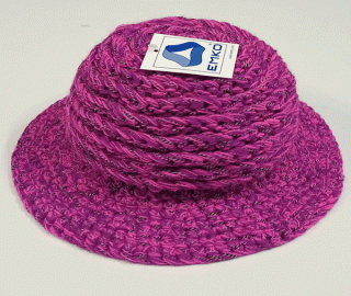 klobouk dívčí pletený růžový 3804.100