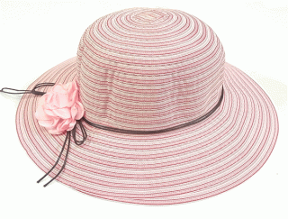 klobouk dámský letní růžový 40103.31
