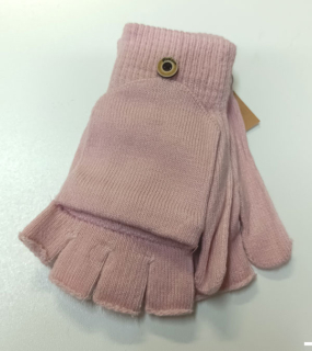 rukavice, návleky bez prstů s kapsou starorůžová 43055.37