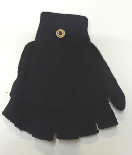 rukavice, návleky bez prstů s kapsou černé 43055.1