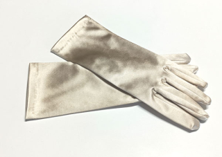 rukavice společenské svatební béžové, zlaté 48301.4
