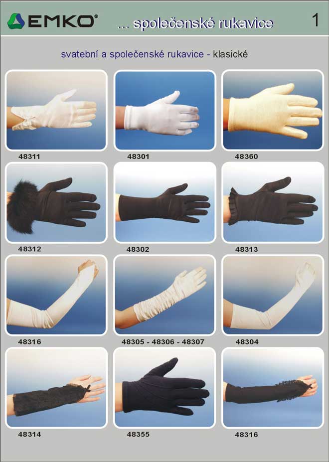 společenské rukavice