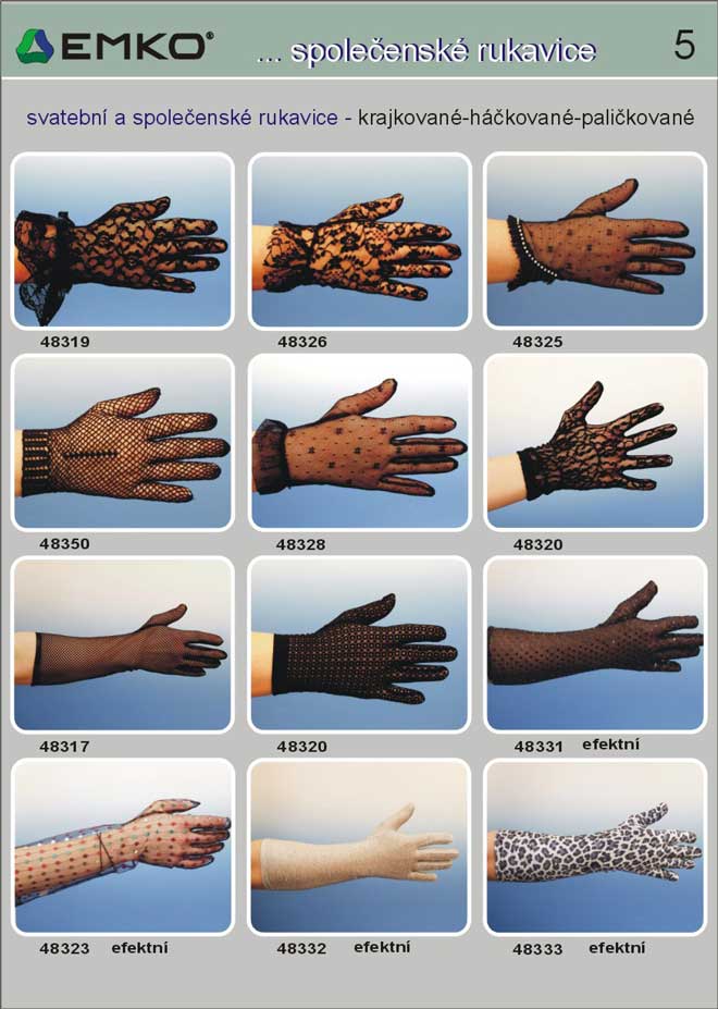 společenské rukavice dámské