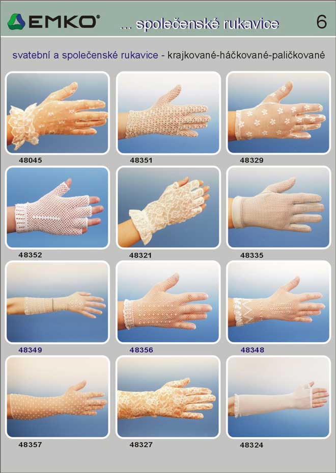 společenské rukavice dámské