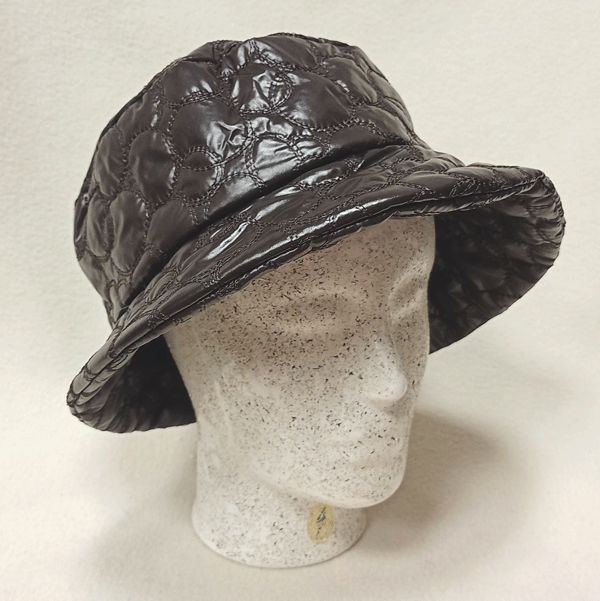 klobouk dámský tmavě hnědý nepromokavý 61143.1