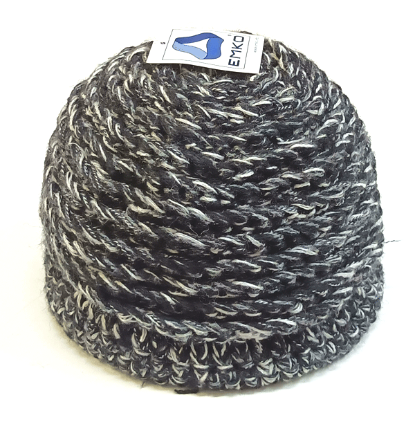čepice dámská pletená černá zimní 6701.1