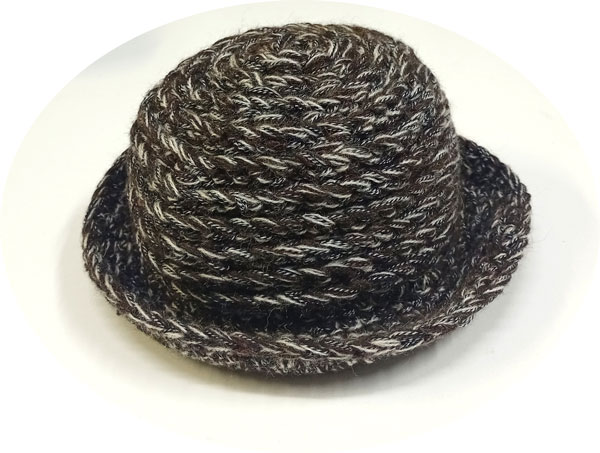 klobouk dámský pletený hnědý 5704.103