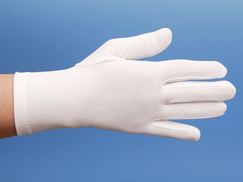 rukavice dámské bílé společenské 48347