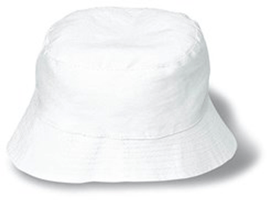 klobouk plátěný keprový bílý 81301