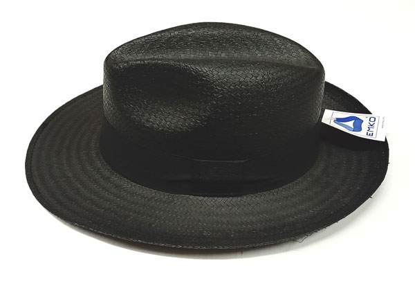 klobouk pánský slaměný černý 75101.3