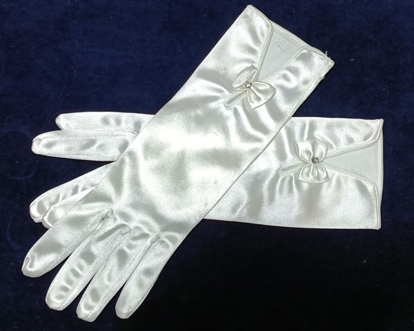 rukavice dámské společenské bílé svatební 48311.2