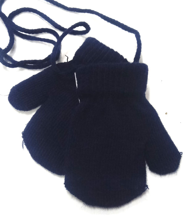 rukavice kojenecké palcové se šňůrkou modré 16807.m