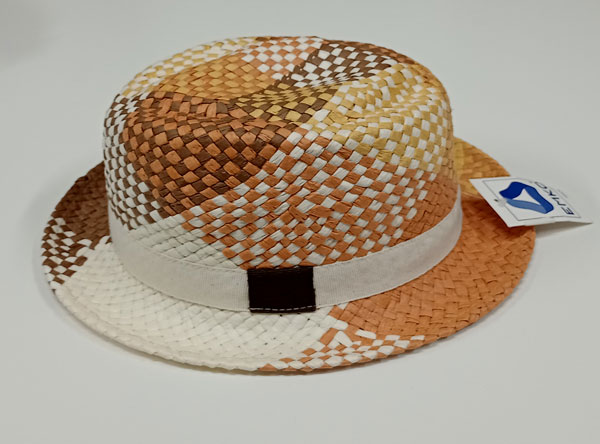 klobouk slaměný, letní hnědý 75127
