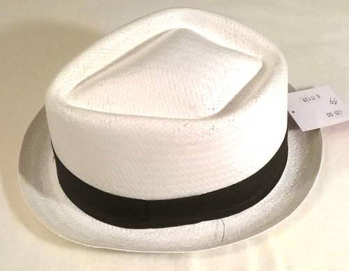 klobouk slaměný, pánský, letní, bílý 75139.2