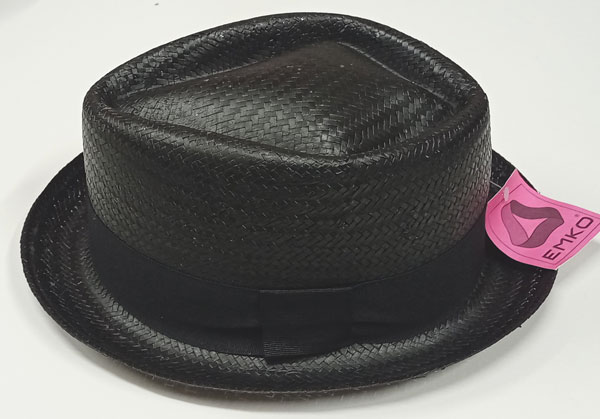 klobouk slaměný, pánský, letní, černý 75139.1