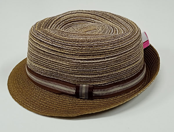 klobouk slaměný, letní, hnědý  75137