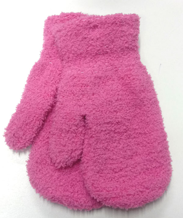rukavice dívčí strečové palcové růžovéRU 017