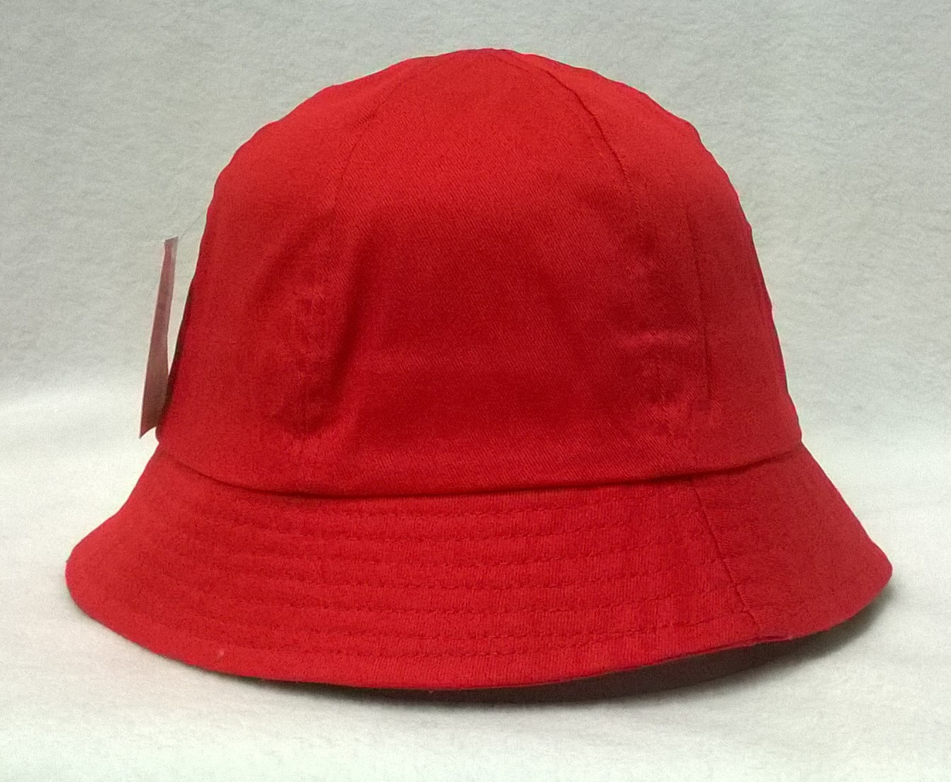 klobouk bavlněný, látkový, letní červený 81312.5
