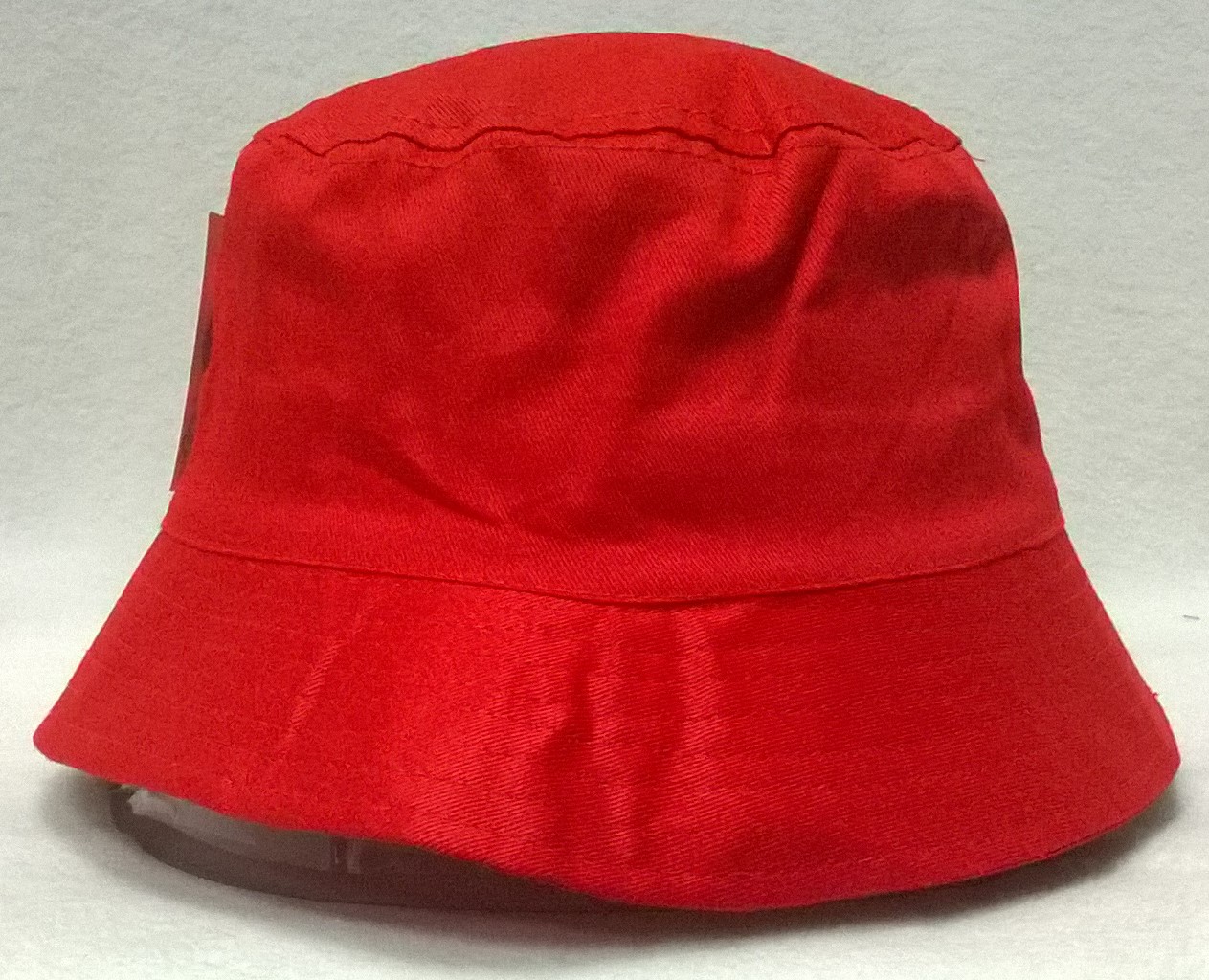 klobouk bavlněný, látkový, letní, červený 81316.č