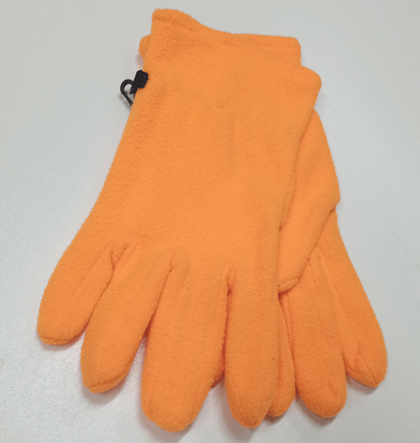 rukavice dámské fleecové oranžové RK 27