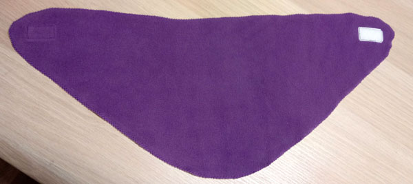 šátek zimní fialový fleece suchý zip 5608.36