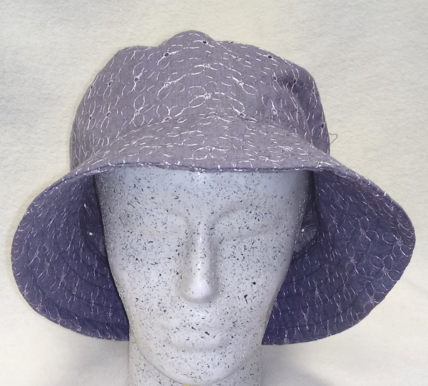 klobouk bavlněný, dámský, látkový, letní, šedý  61020.8