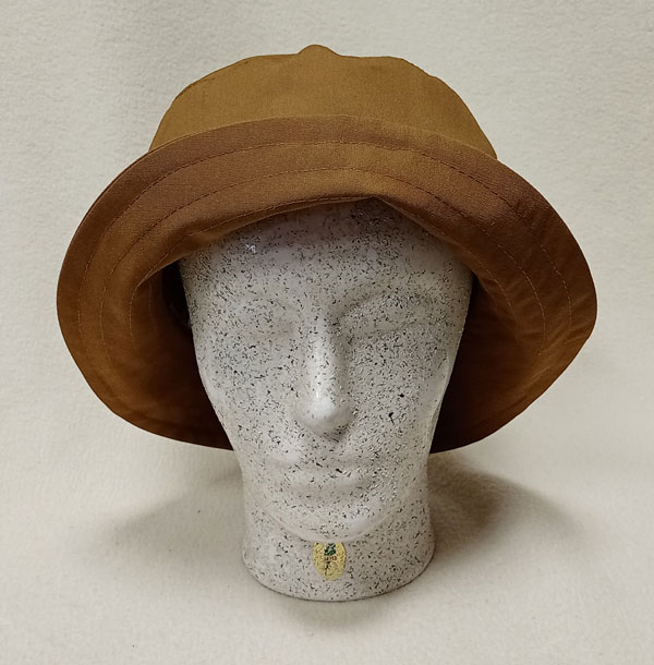 klobouk dámský, letní, plátěný, hnědý 61023