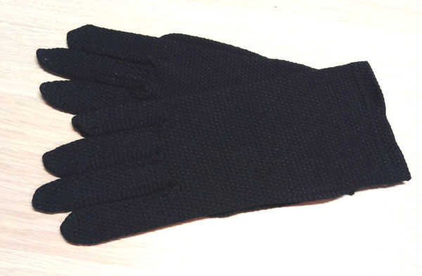 rukavice vycházkové bavlněné černé RS 10