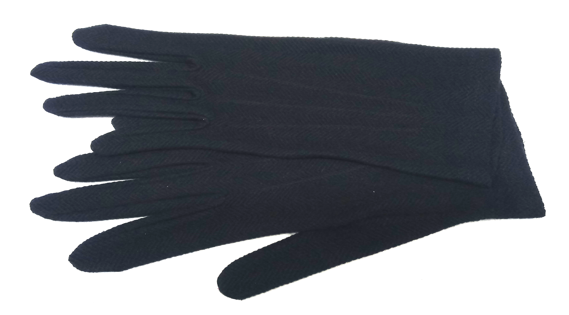rukavice vycházkové černé bavlněné 48604