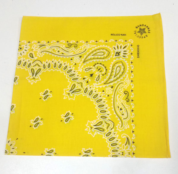 šátek bavlněný žlutý 91503.ž