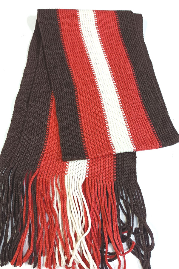 šála pletená pruhovaná BD 009