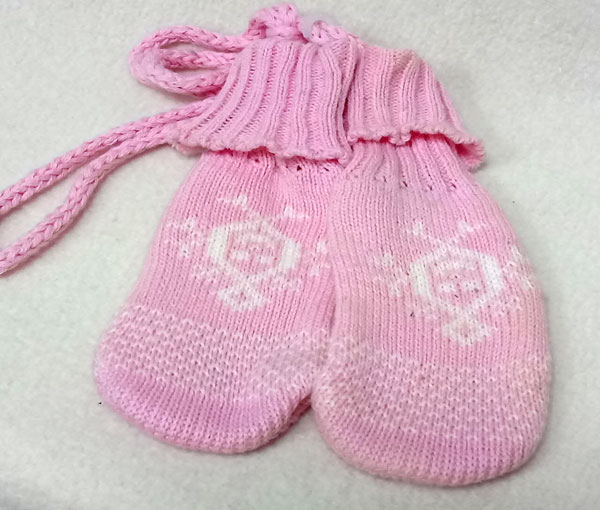 rukavice dětské kojenecké růžové RU 206
