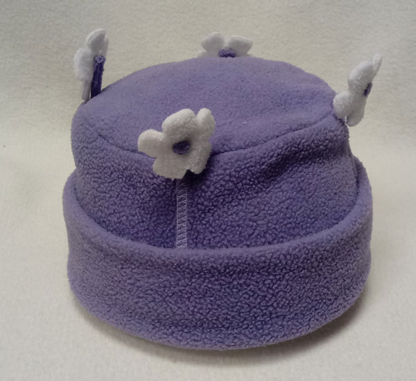 dětský zimní klobouček fialový B412