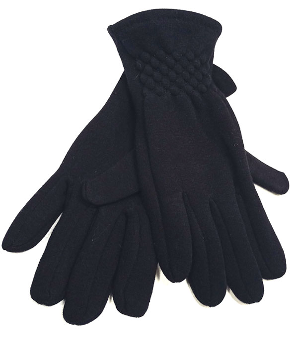rukavice dámské vycházkové černé prstové  43419.1