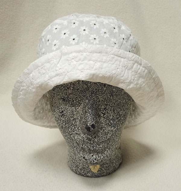 klobouk dámský letní bavlněný bílý 61025.2