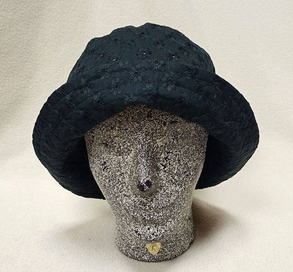 klobouk dámský letní bavlněný černý 61025.1
