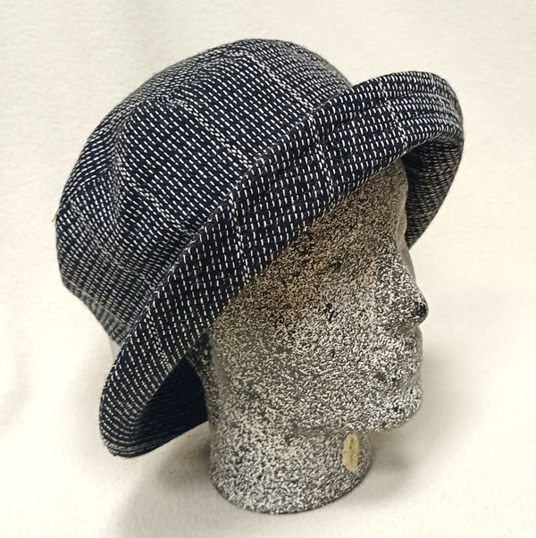 klobouk dámský vycházkový černo šedý  61001