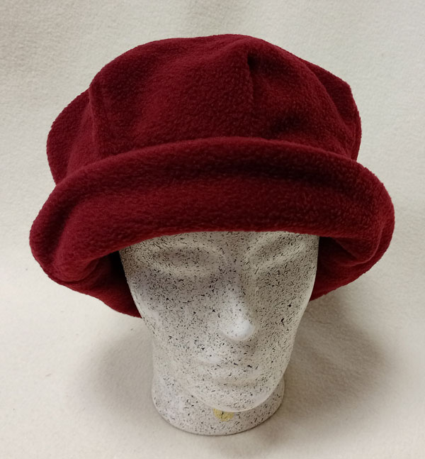 klobouk dámský fleece vínový 61601.9