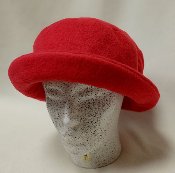 klobouk dámský fleece červený 61103.5