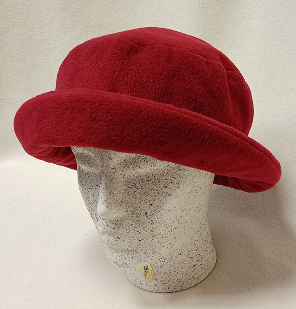 klobouk dámský fleece vínový 61103.66