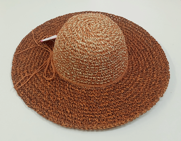 klobouk dámský letní slaměný hnědý béžový 40105.46