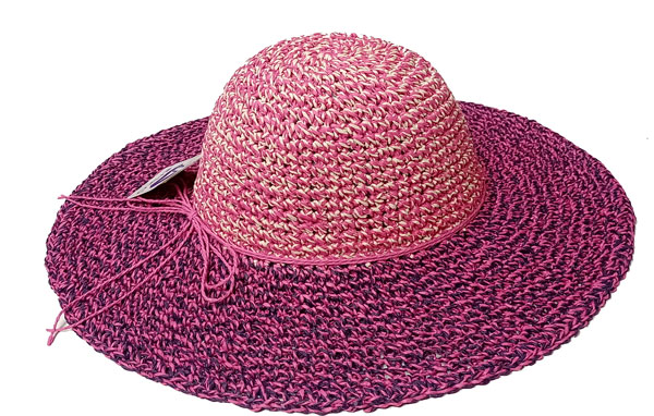 klobouk dámský letní slaměný pink, růžový 40105.32