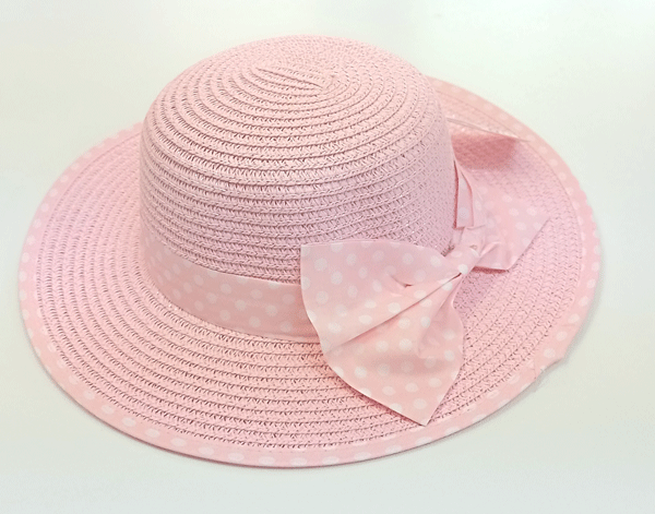 klobouk dívčí letní růžový 10210.31