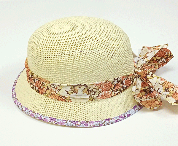 klobouk dívčí letní béžový, přírodní 10247.6