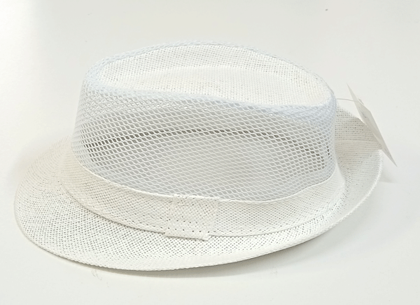 klobouk chlapecký letní se síťkou bílý 10108.2