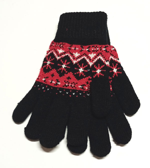 rukavice pletené černé 43051.3