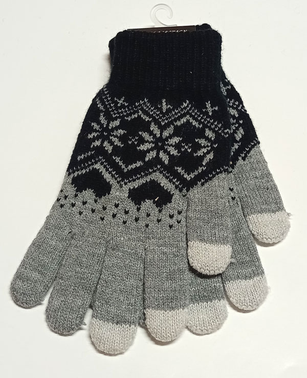 rukavice pletené šedé 43051.5