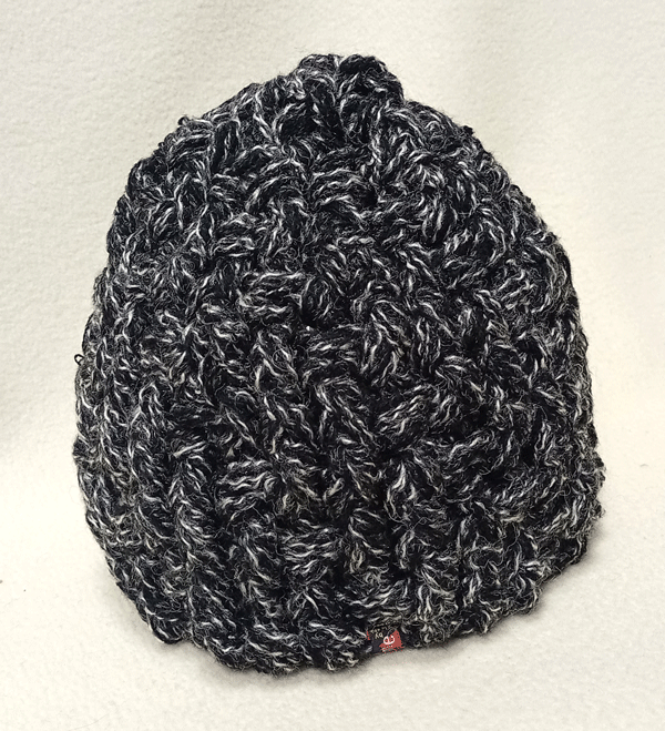 čepice pletená černá dámská CP564