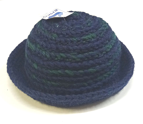 klobouk dámský pletený modrý 5704.128